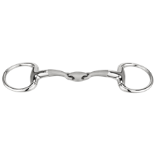 SATINOX Eggbutt bradoon 12 mm double jointed