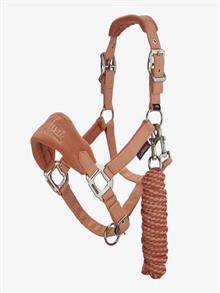 Mini Vogue Headcollar & Leadrope Apricot