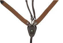 Elastic 3-Point Breastplate Choco/Brown/Silver