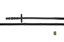 Web Reins Black/Brass