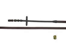 Rubber Reins Choco/Brass