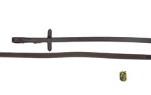 Hunter Reins Leather-Rubber Choco