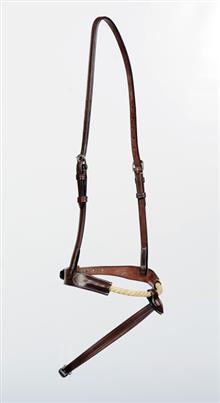 Flash Rope Noseband Black/Silver