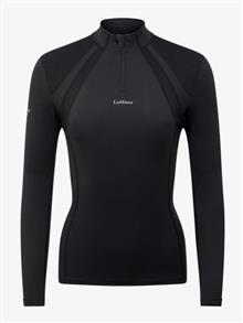 Mia Mesh Long Sleeve Base Layer Black