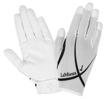 Soleil Mesh Riding Gloves White