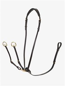 Kudos Running Martingale Brown/Brass
