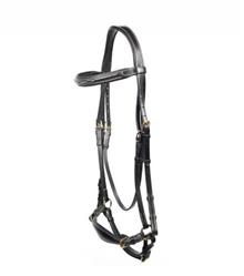 Drop Bridle Fancy Black