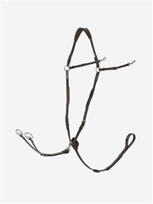 26S Breastplate (D-Ring Attachment) Havana/Silver