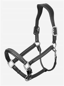 Leather Crystal Headcollar Black
