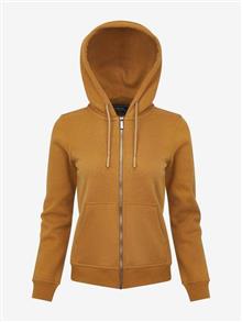 Elle Zip Through Hoodie Ginger