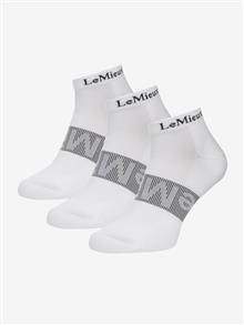 Trainer Sock 3 Pack (per 3) White