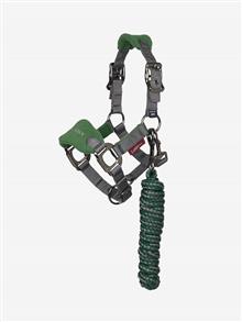 Mini Vogue Headcollar & Leadrope Hunter Green