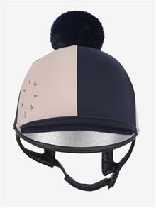 26AW Harlequin Hat Silk Navy/Petal